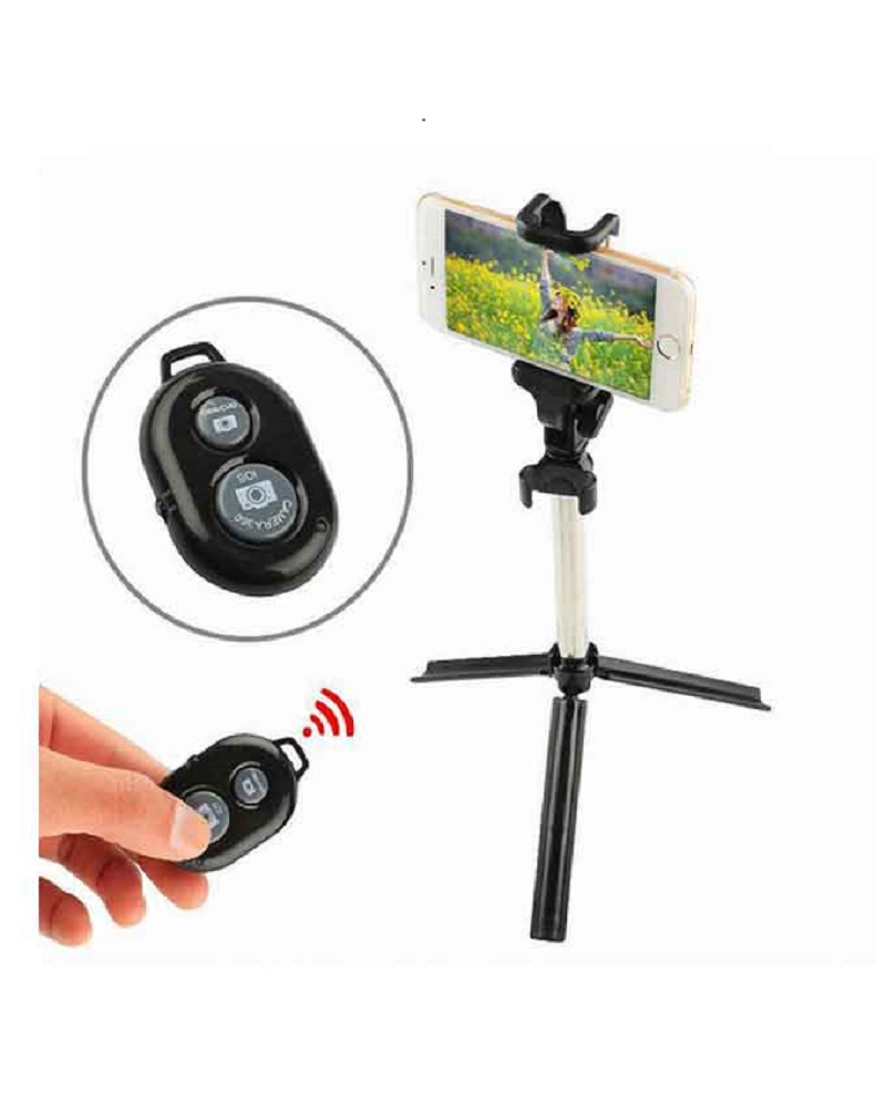 Bluetooth Selfie Stick With Mini Tripod