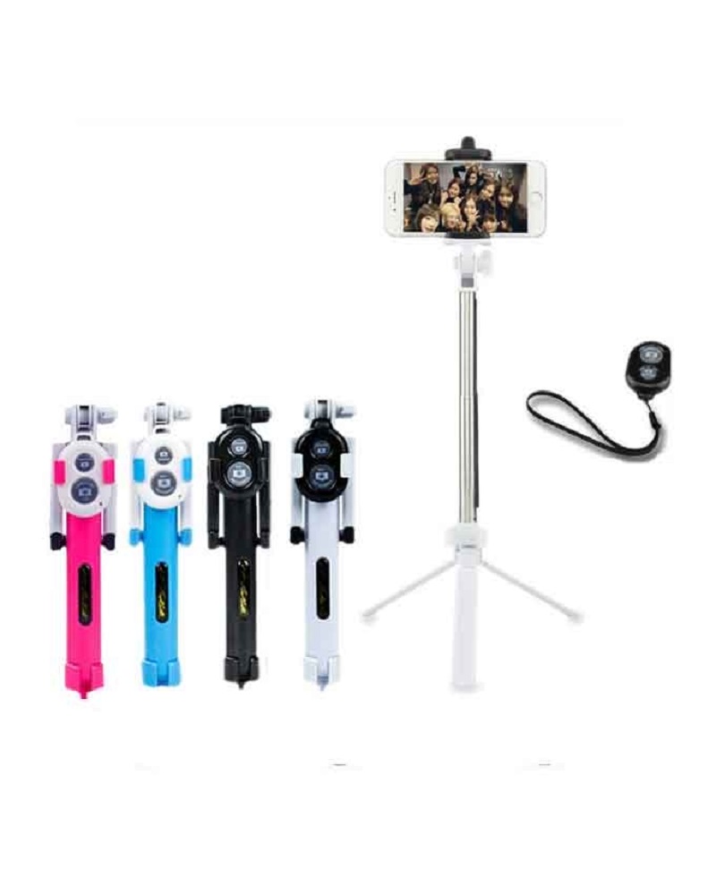 Bluetooth Selfie Stick With Mini Tripod