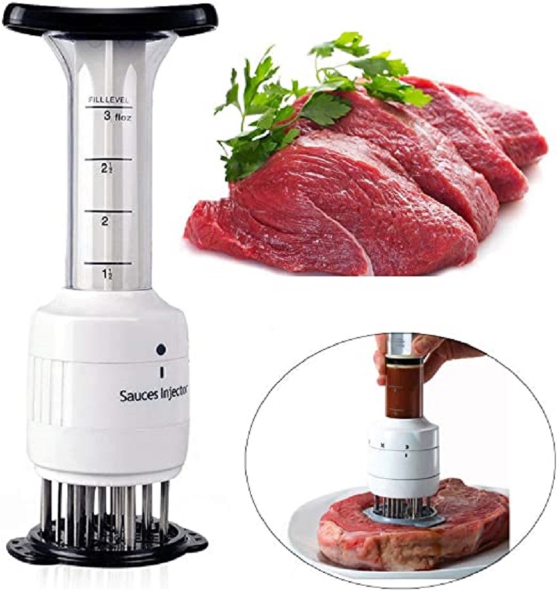 Meat Tenderizer and Marinade Flavor Sauce Injector