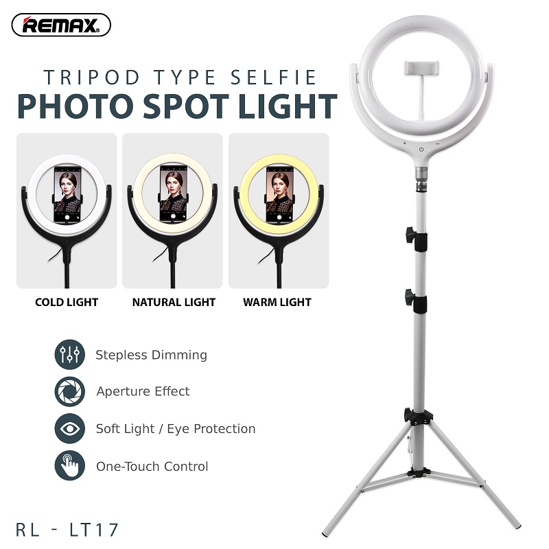 REMAX 26CM WITH STAND LIFE DESKTOP SELFI SPOT LIGHT RL-LT13