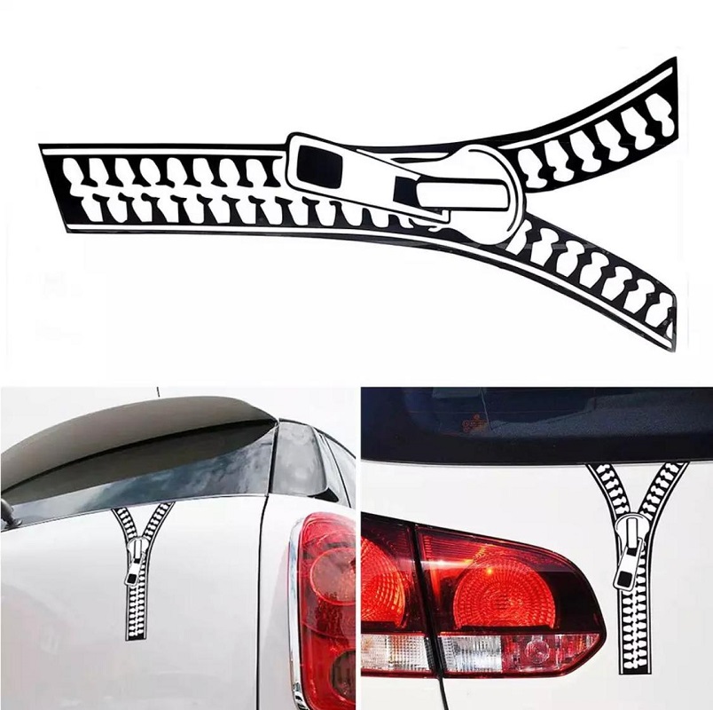 Creative Universal Clothe Zipper Car Sticker