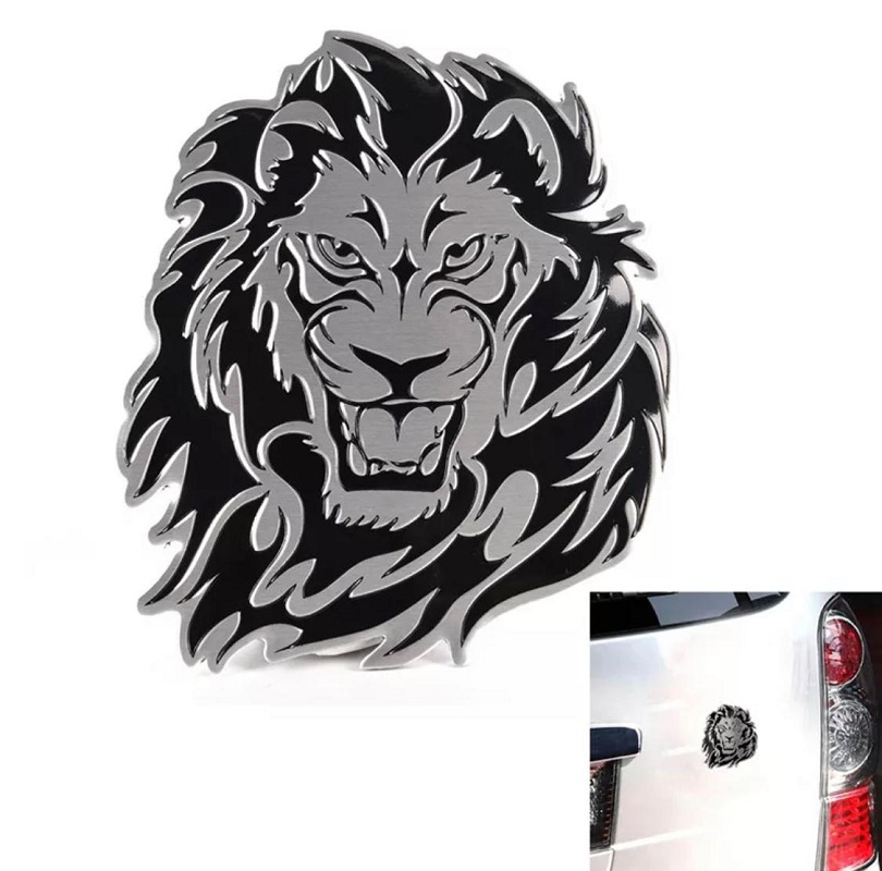  Metal Logo Waterproof 3D Lion Eagle Tiger Shape Design Emblem Badge