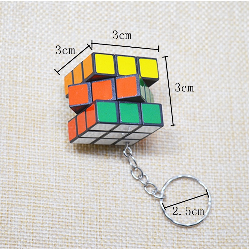Small Magic Cube Pendant Key Circle Puzzle Package Hanging Key Pendant