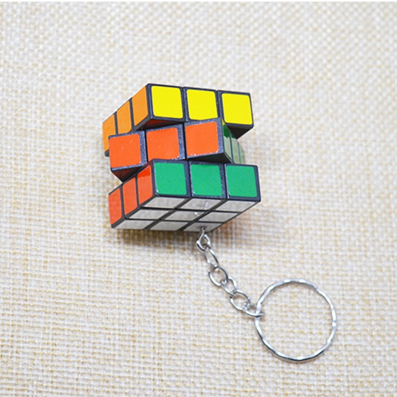 Small Magic Cube Pendant Key Circle Puzzle Package Hanging Key Pendant