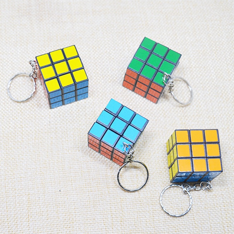 Small Magic Cube Pendant Key Circle Puzzle Package Hanging Key Pendant