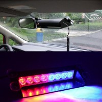 8 LED Red and Blue Police-