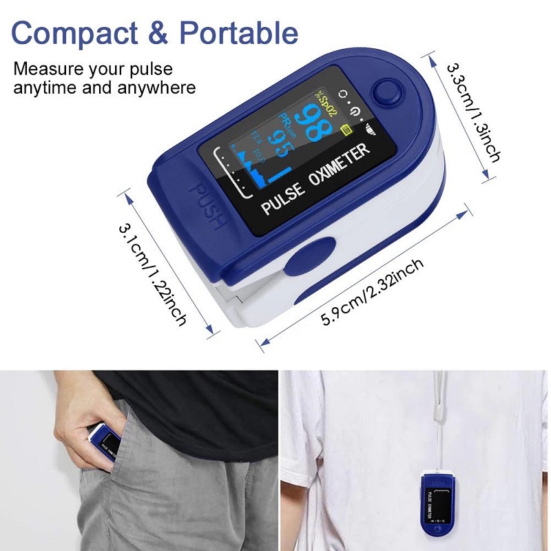 Fingertip Pulse Oximeter Blood Oxygen Saturation Meter