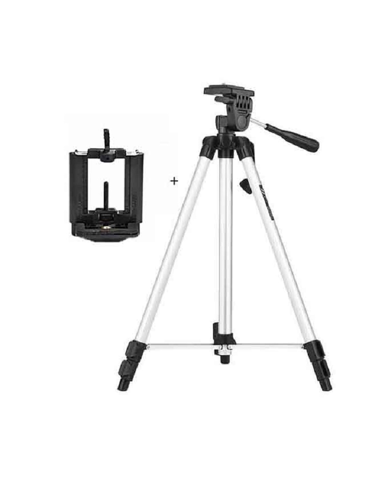 Tefeng TF-330A Professional Tripod Stand Aluminum - Silver