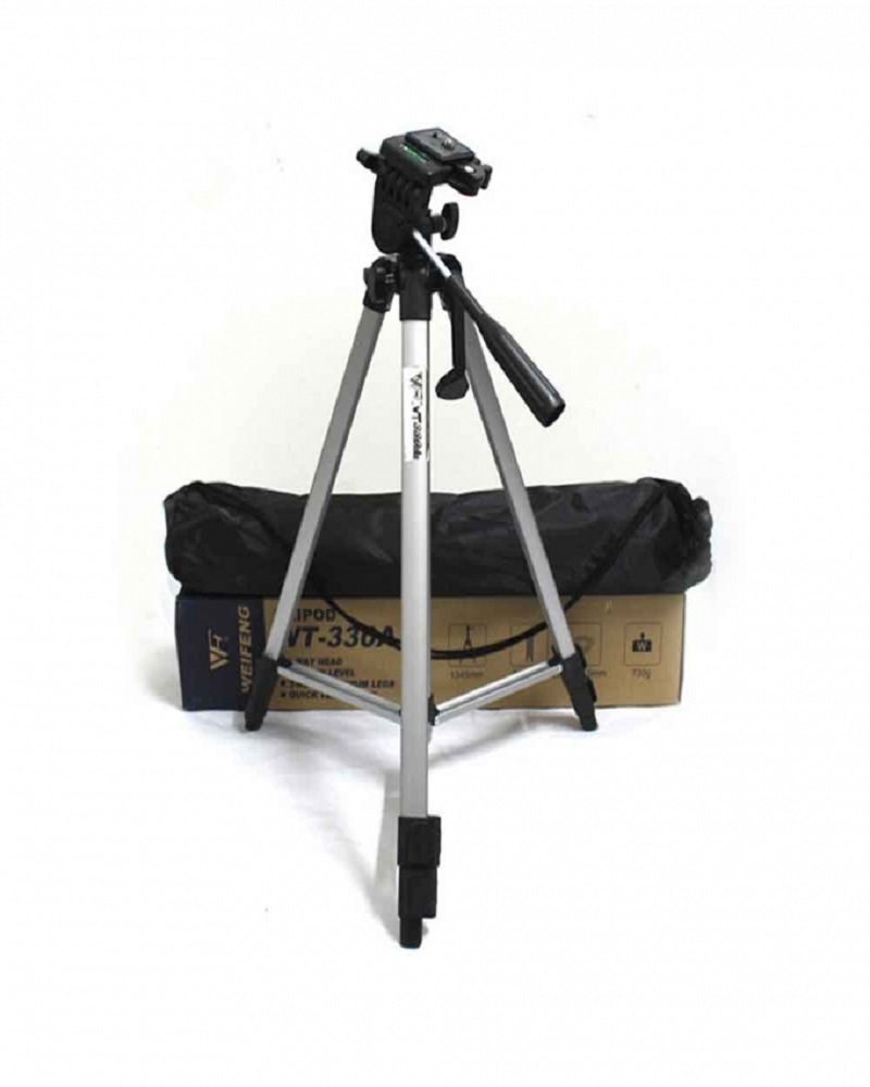 Tefeng TF-330A Professional Tripod Stand Aluminum - Silver