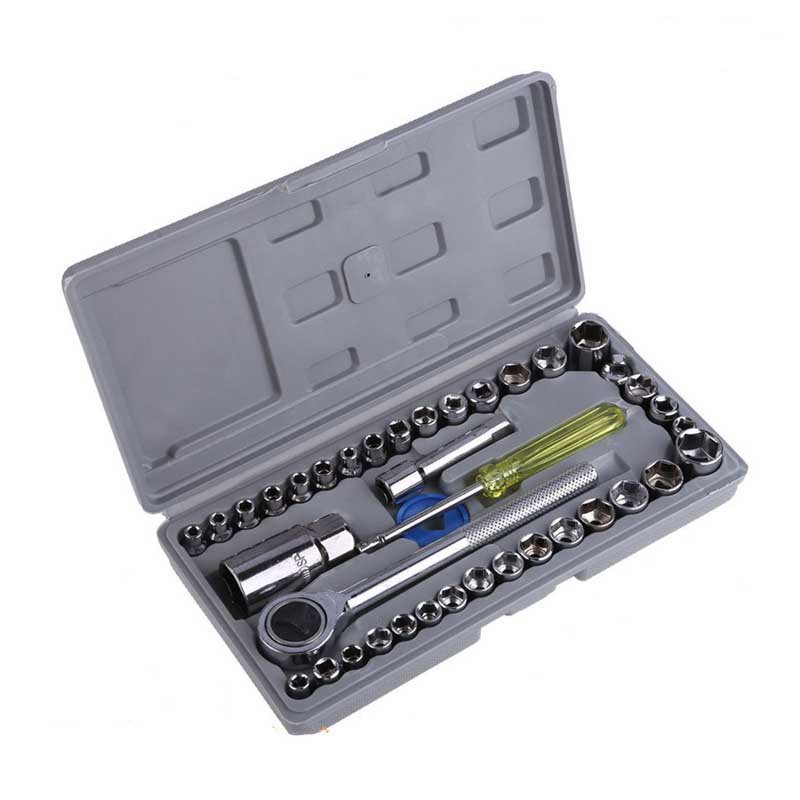 Original Aiwa 40 Pcs Combination Socket Wrench Set Tool Kit