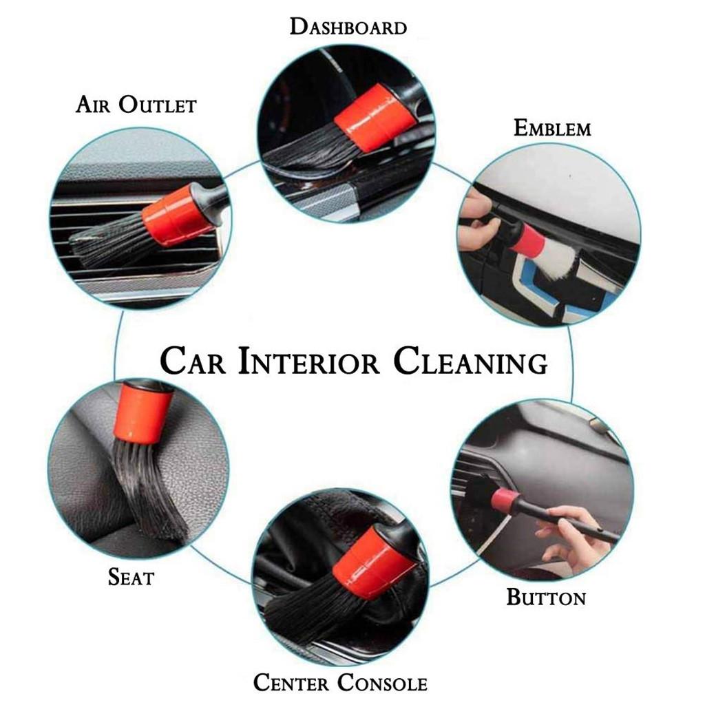 5pc Car Cleaning Tool Set Detail Brush