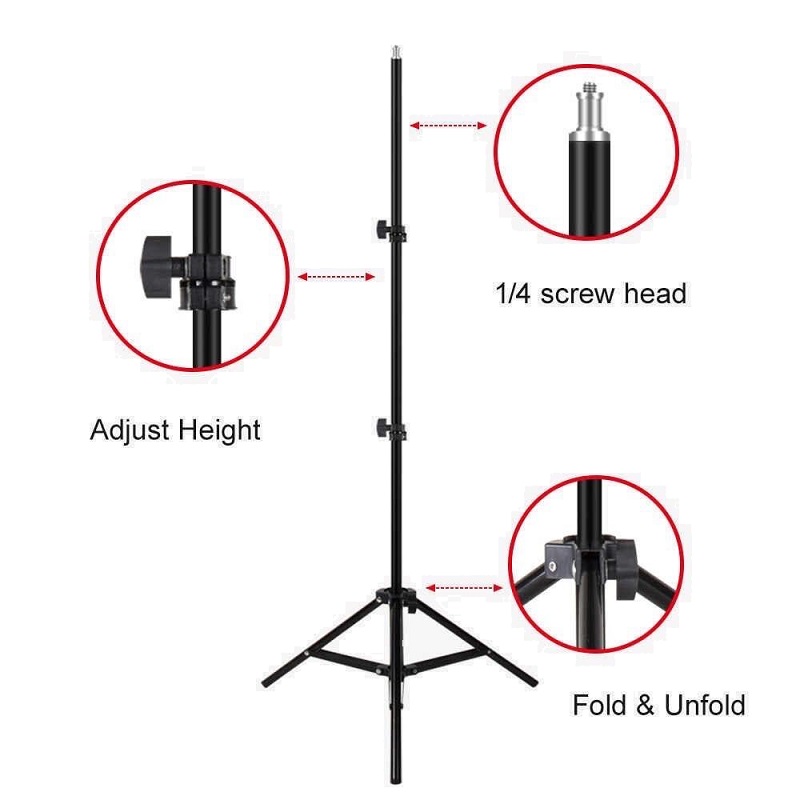 Flash Ring Light Tripod Stand 2.1m