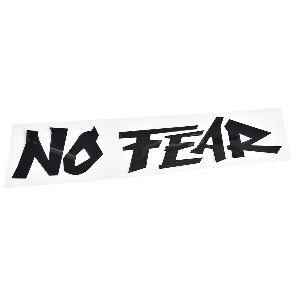 Cool Slogan NO FEAR Car Sticker Black