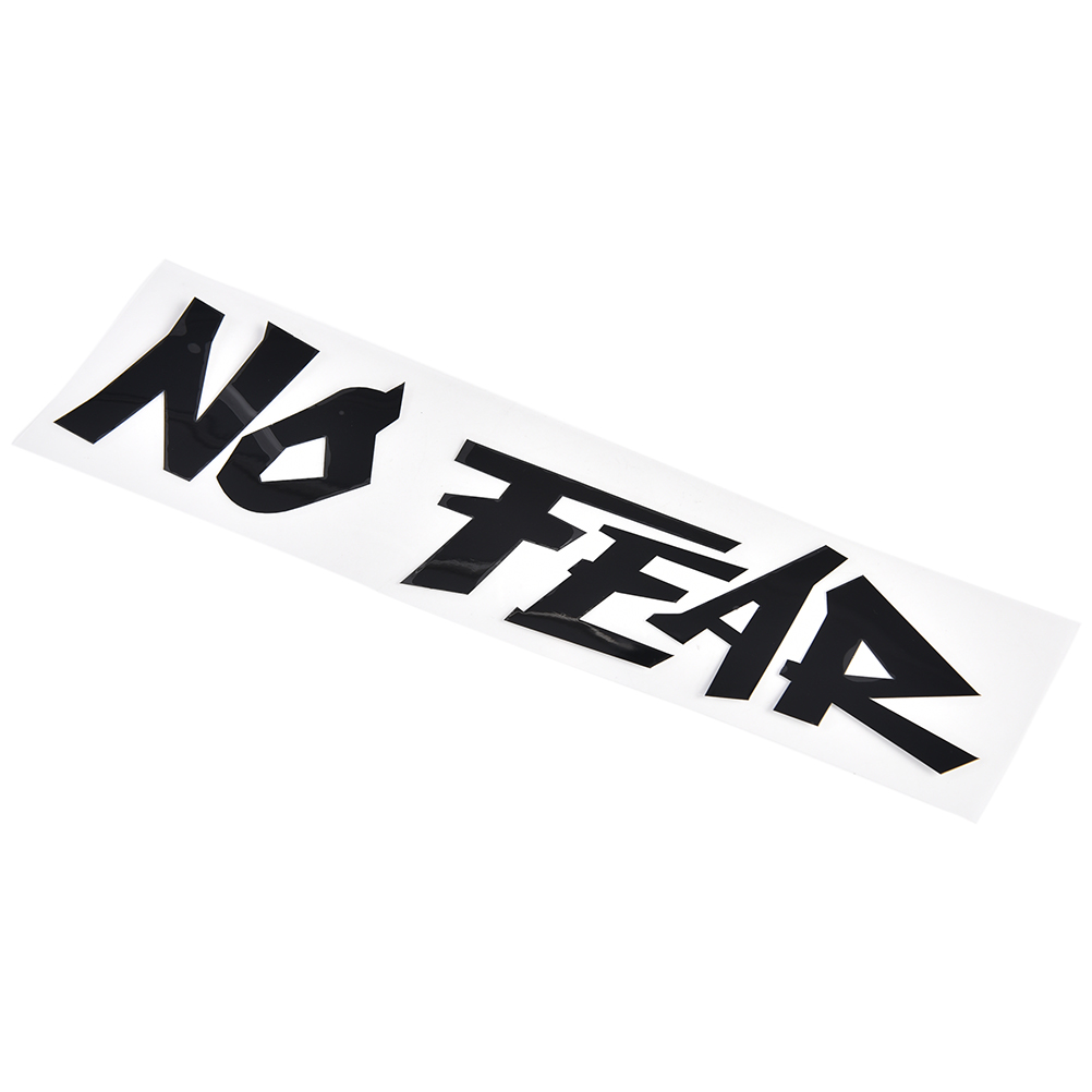Cool Slogan NO FEAR Car Sticker Black