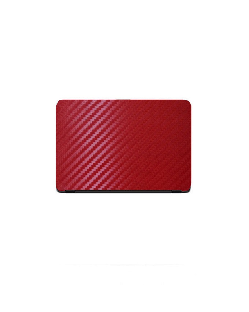 Universal Laptop Back Skin Carbon Fiber Texture - Red