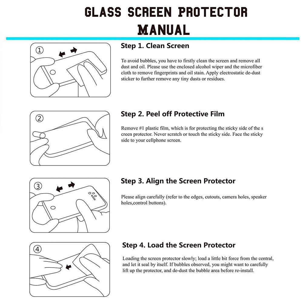 9D iPhone 7 & 8 Glass Screen Protector White