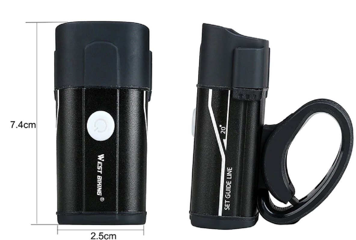 West Biking Rechargeable 5 Modes Bicycle Front Light 