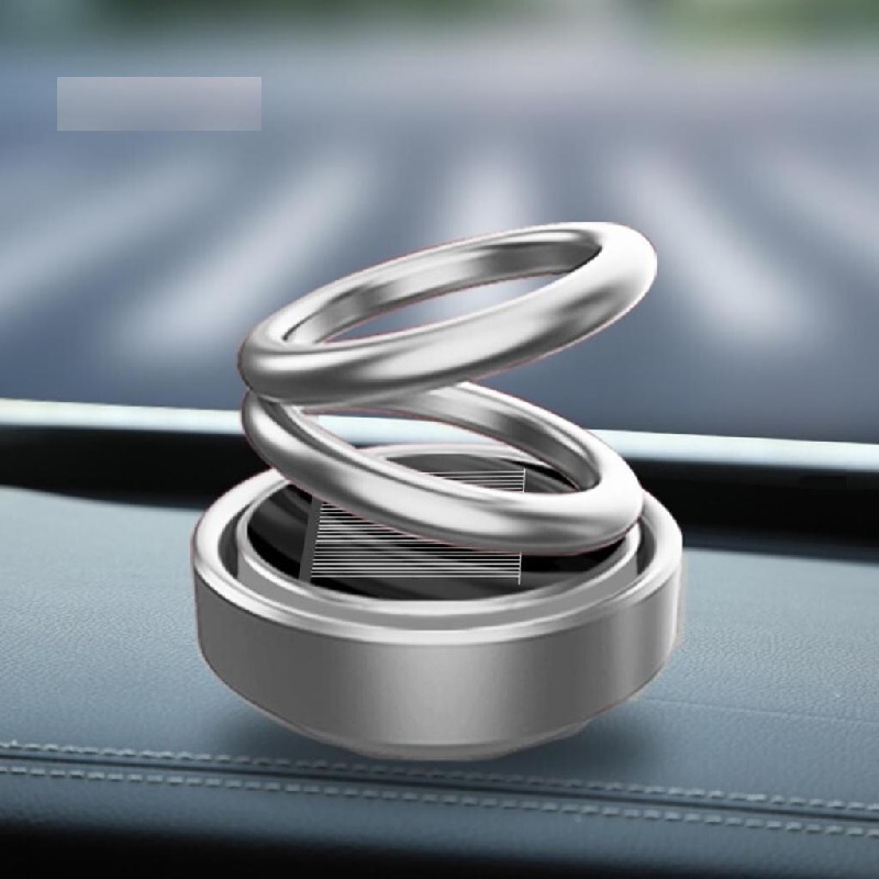 Auto Car Double Ring Rotating Solar Energy Car Air Freshener