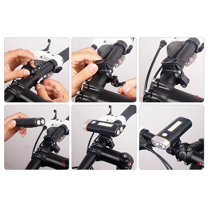 Rechargeable T6 Waterproof LED Bicycle Head Light 