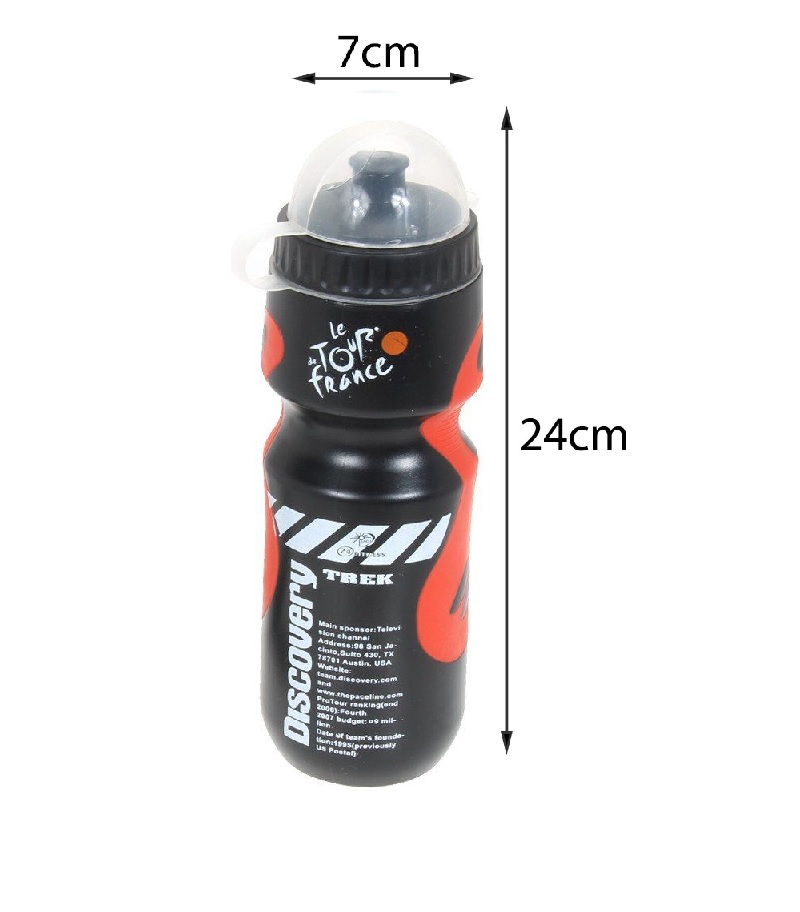 650ml Bicycle Water Drink Bottle With Portable Holder Cage