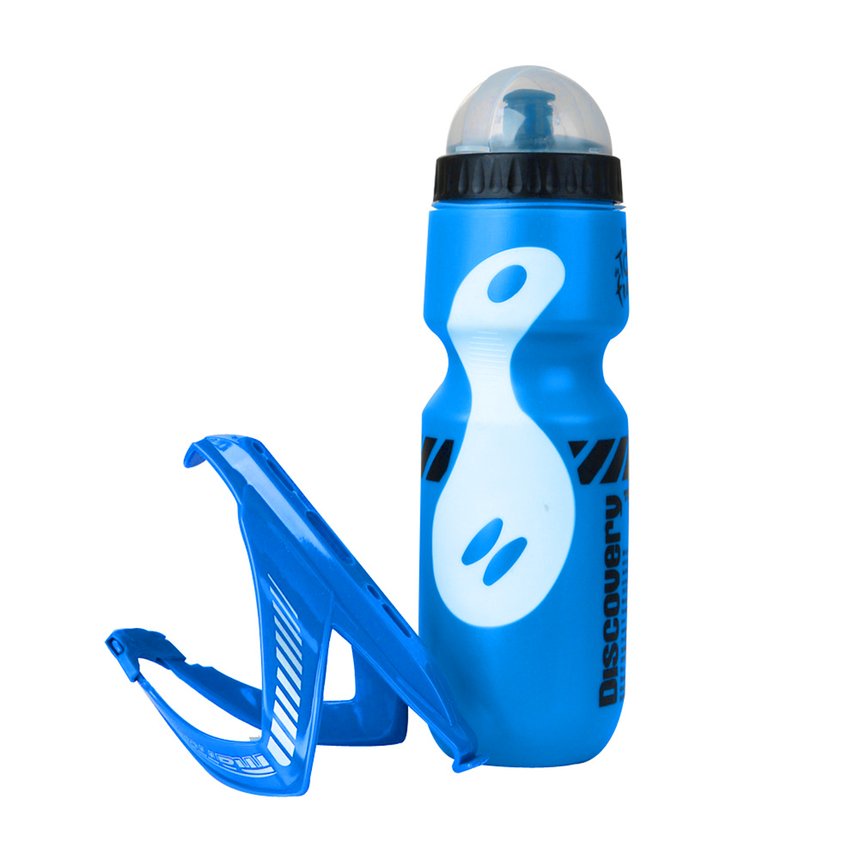 650ml Bicycle Water Drink Bottle With Portable Holder Cage