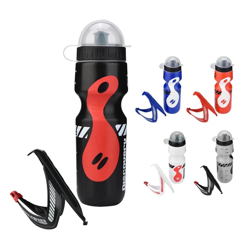 650ml Bicycle Water Drink Bottle With Portable Holder Cage