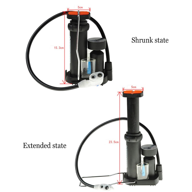 Mini Portable Bicycle High Pressure Foot Pump