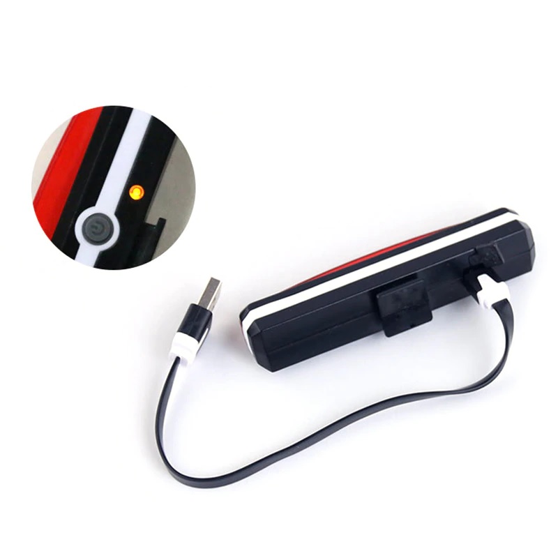 6 Modes Rechargeable Waterproof Bicycle LED Rear Light