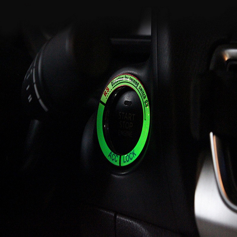 Luminous Car Engine Start Stop Ignition Round Ring Only