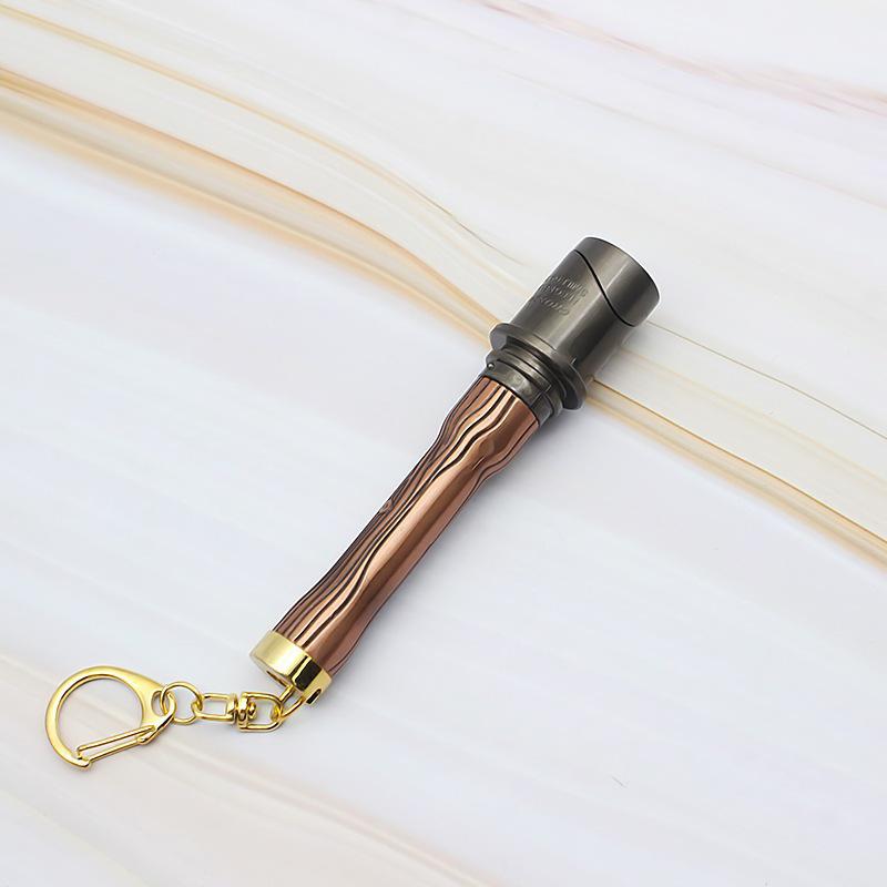 Windproof Refillable Metal Lighter Key Chain