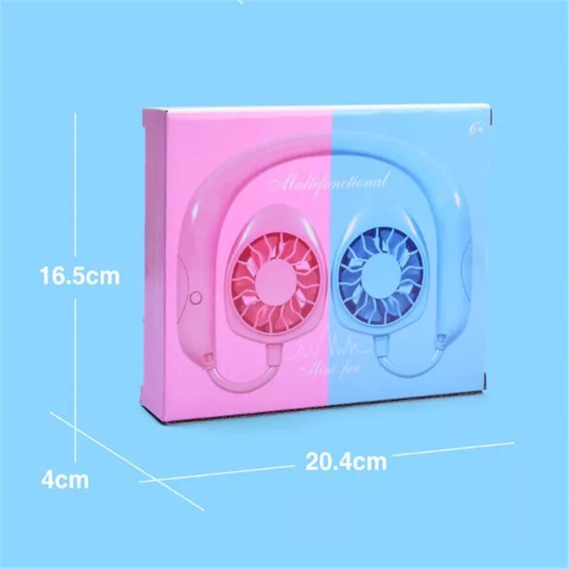 Rechargeable Portable Dual Head Neck Fan