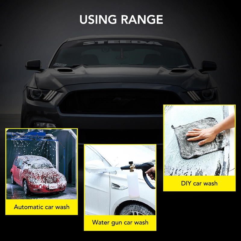 Pack Of 5 Car Wash Shampoo Powder Foam Cleaner