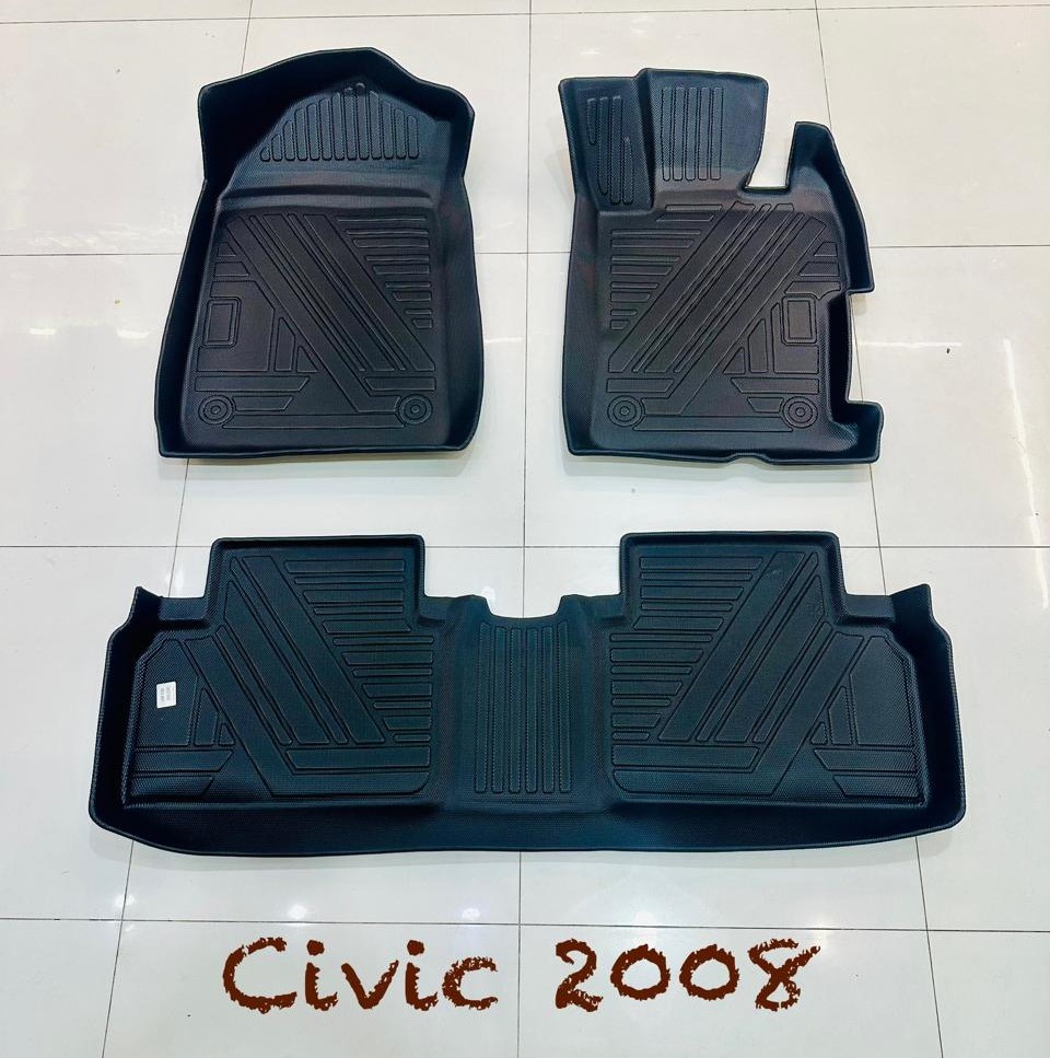 Honda Civic TPE Custom Floor Mat Beige Model 2008-2011