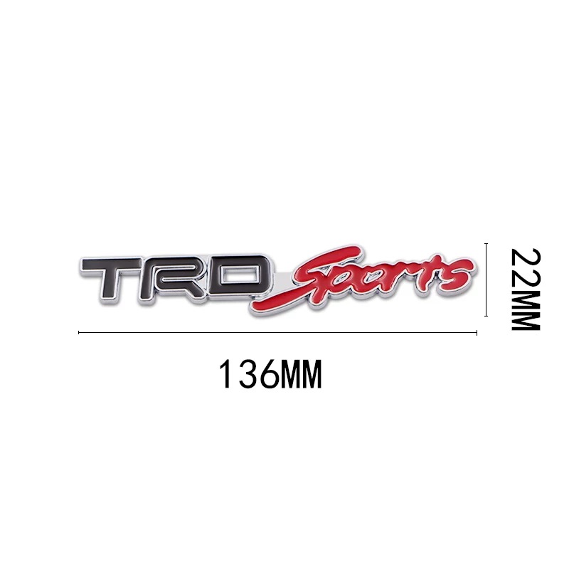 3D Metal T R D Sports Car Logo