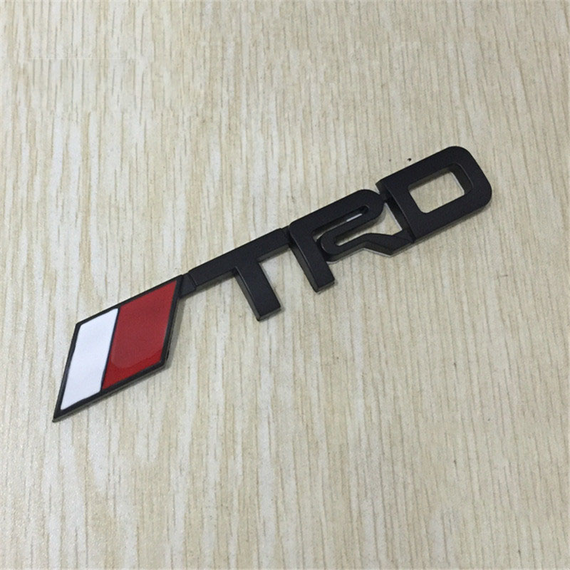 3D Metal TRD Logo Black