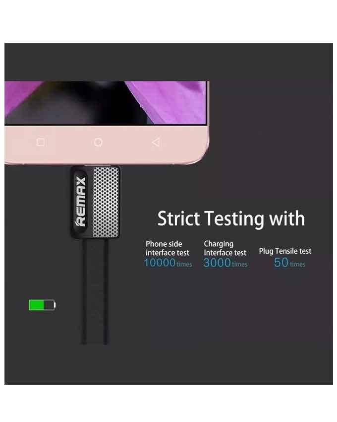 Remax RC-044m Platinum Metal Micro USB Data Cable - Black