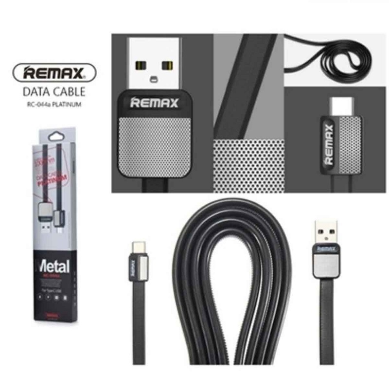 Remax RC-044m Platinum Metal Micro USB Data Cable - Black