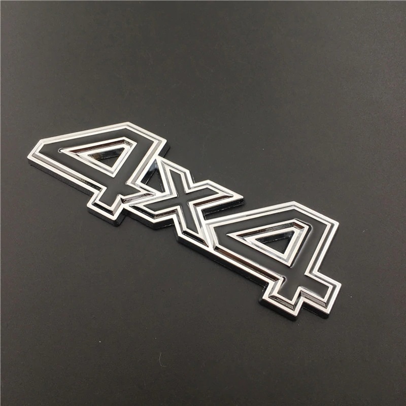 4x4 Metal Logo Car Rear Trunk Decals Sticker