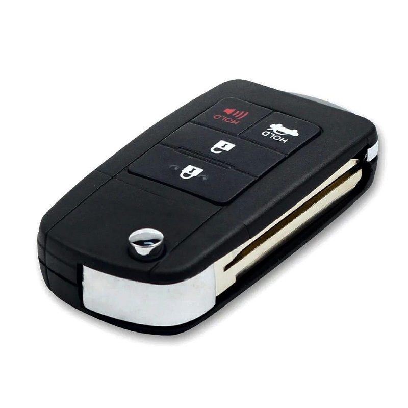 4 Button Modified Flip Folding Remote Key Shell For TOYOTA