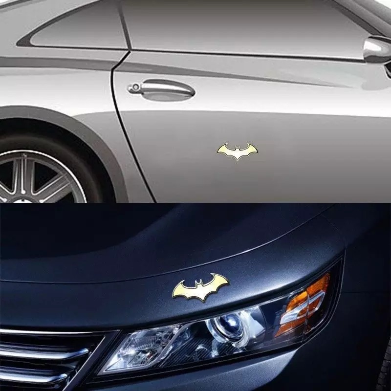 3D Metal Bat Man Logo Car Styling Decoration Sticker