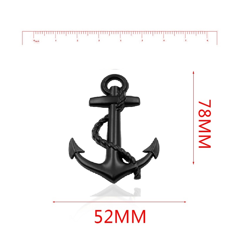 New Anchor 3D Car Decoration Sticker Metal Logo