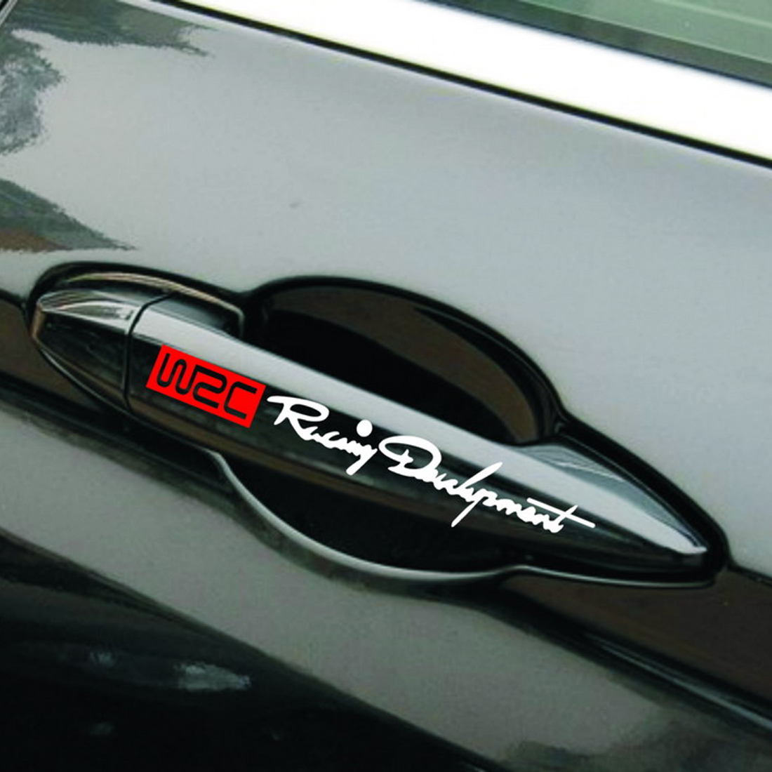 4pcs/set WRC Racing Door Handle Stickers