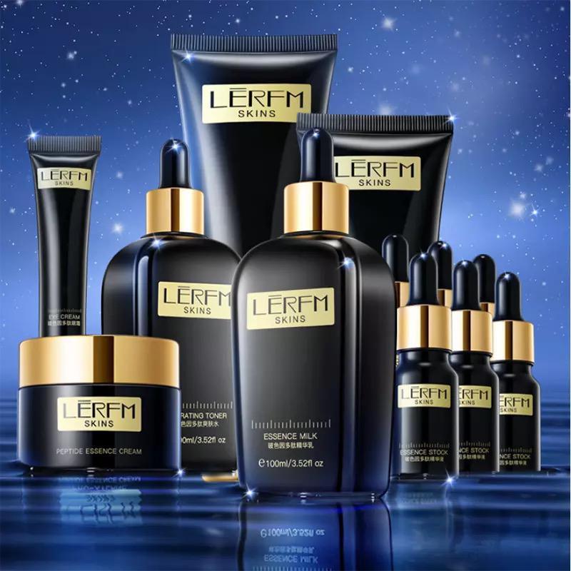 Twelve Piece Set of Rejuvenating with Peptides Moisturizing Oil Control Brighten Skin Color