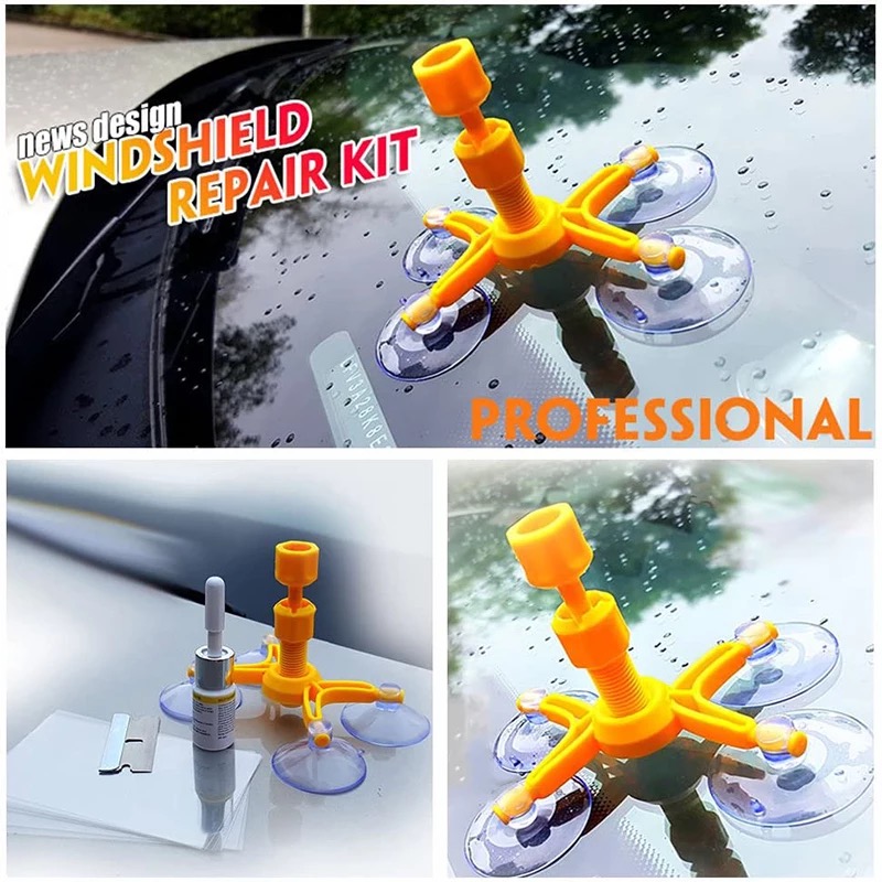 Windshield Automotive Glass Crack Nano Repair Fluid Kit
