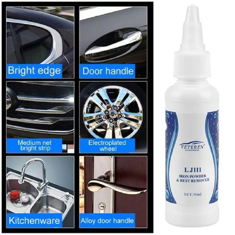 Car Paint Wheel Iron Powder Rust Remover Cleaning Tool 50 ML