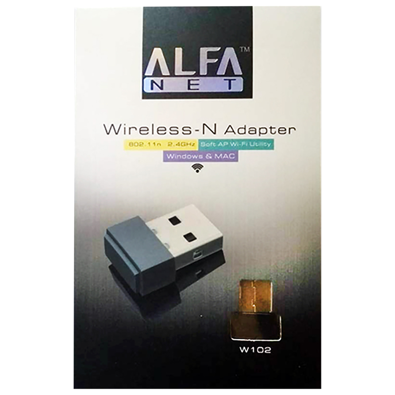 W102 ALFA WIRELESS N ADAPTER 150MBPS (ORIGNAL)