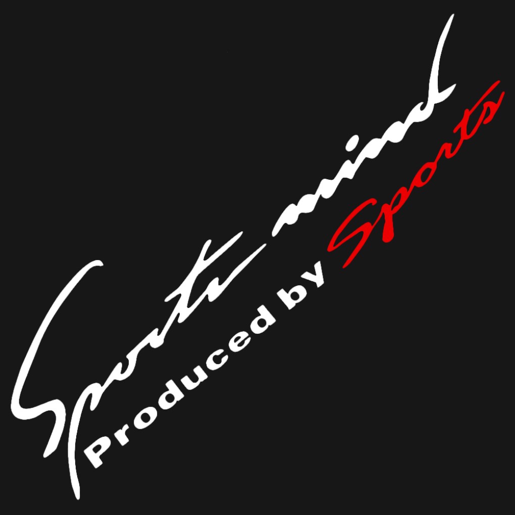 SPORTS MIND Logo Car Stickers White Red