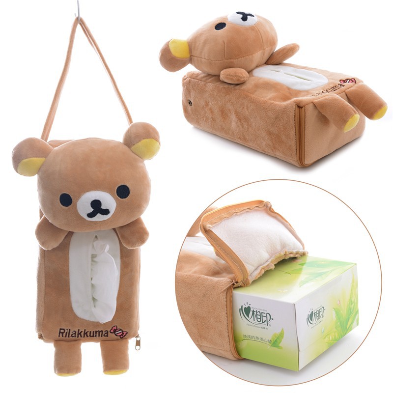 Car Bear Hanging Tissue Box