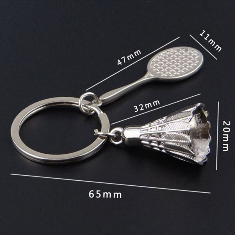 High Quality Badminton Style Keychain