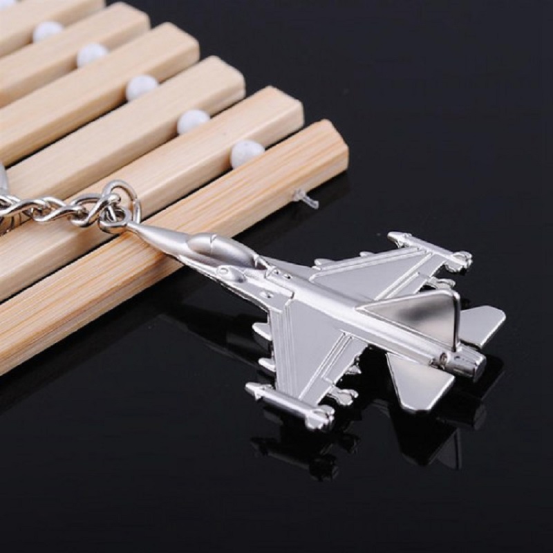 High Quality 3D Metal Aircraft Model Key Chain